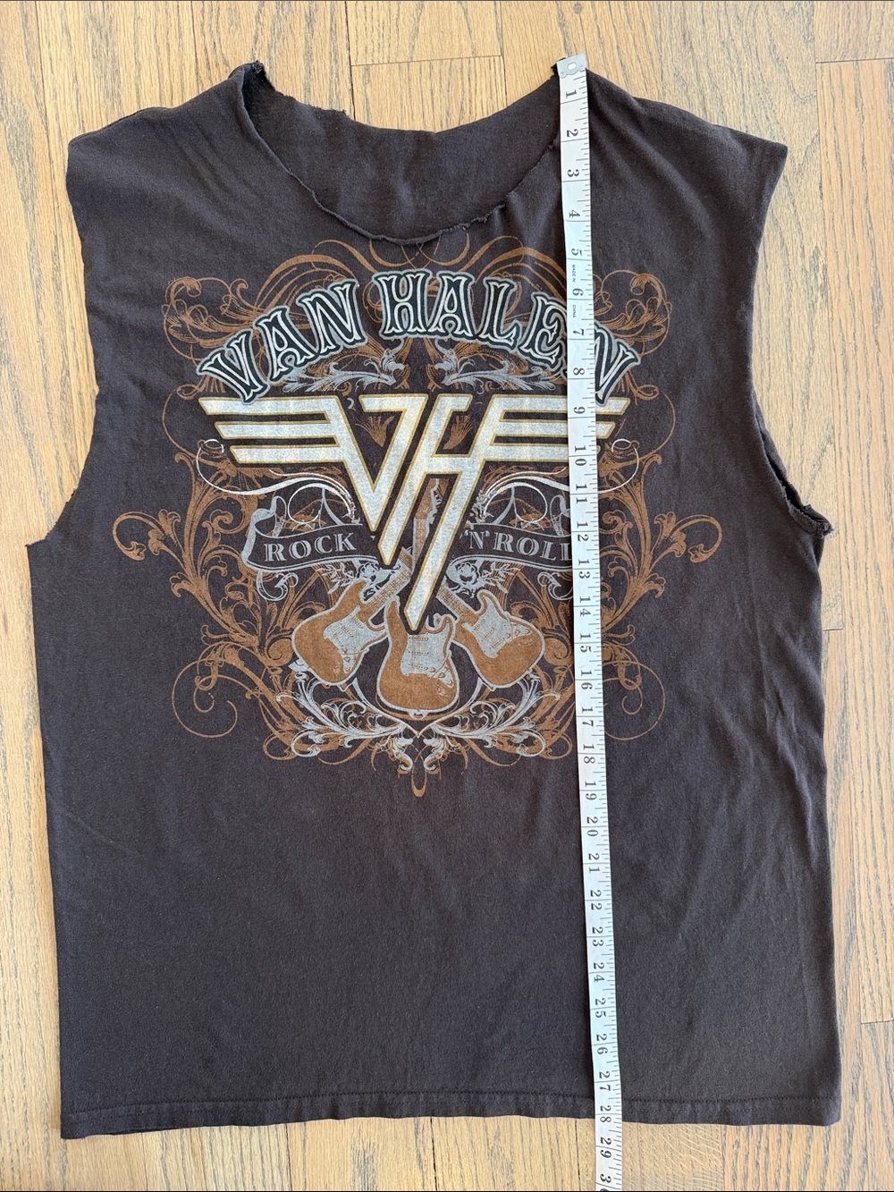 Van Halen Men’s Brown Graphic Rock Tank Tee Size Large - Picture 6 of 9